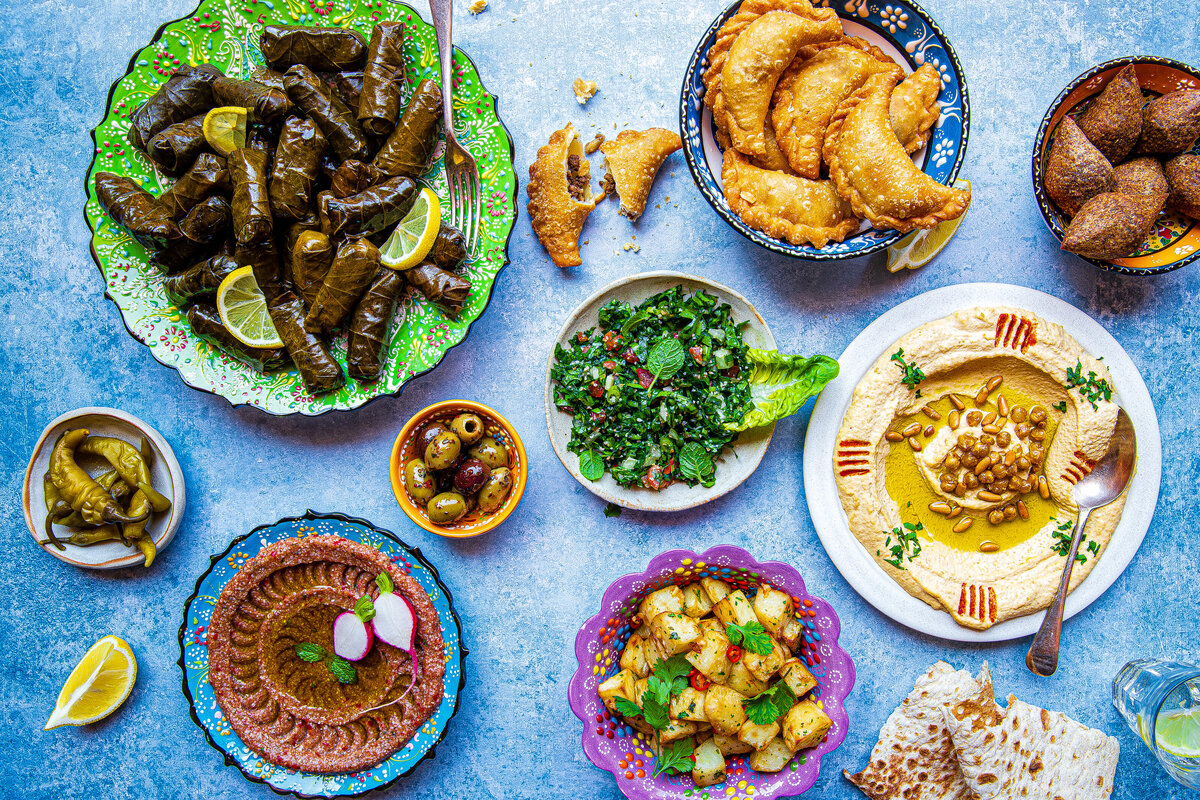 Mezze shot - Double spread  