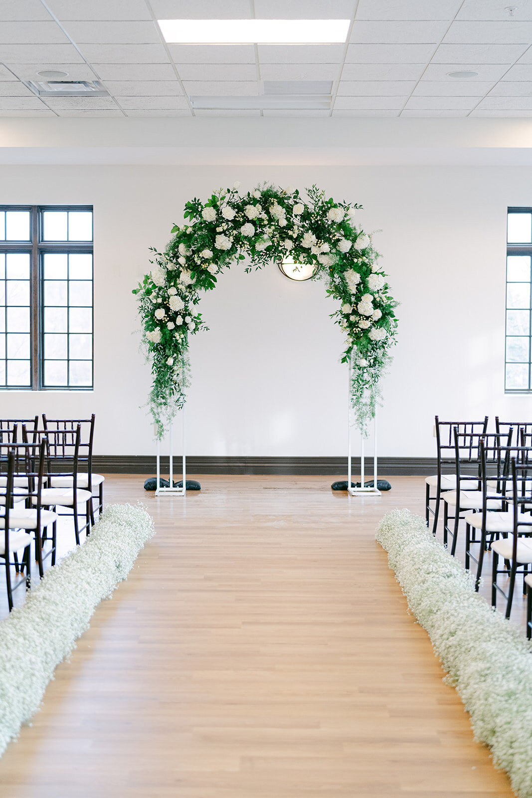 wedding ceremony details at a Columbus wedding venue