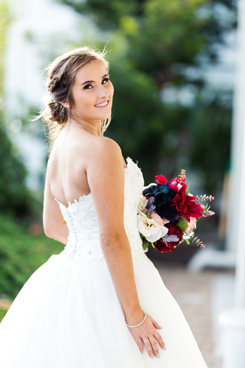 Bridal portrait at Folly Beach Charleston Wedding Photographer