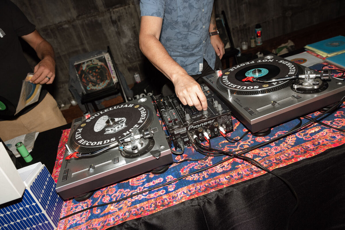 Dj during a wedding reception