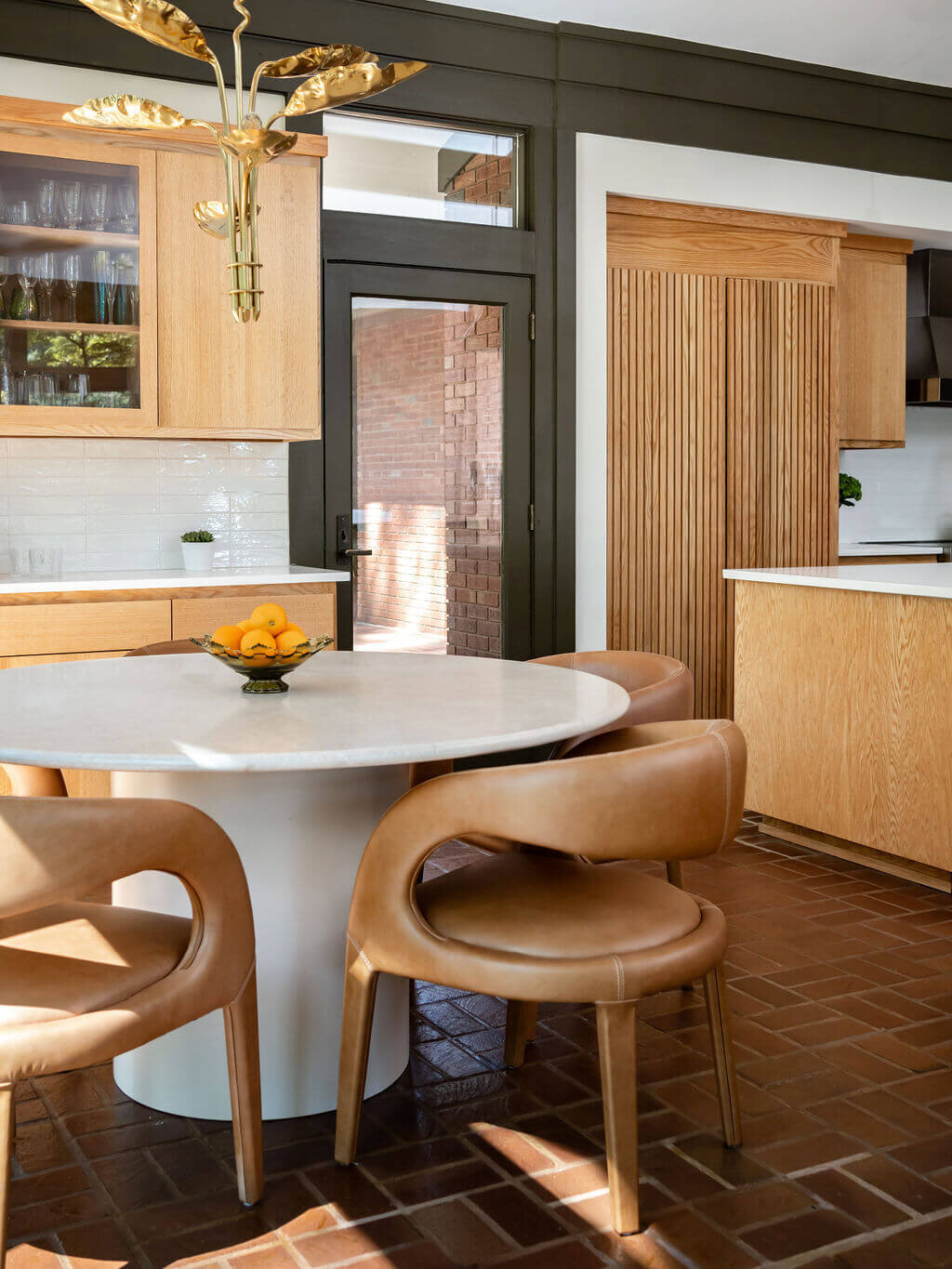 sweet southern home mid mod chairs around round table