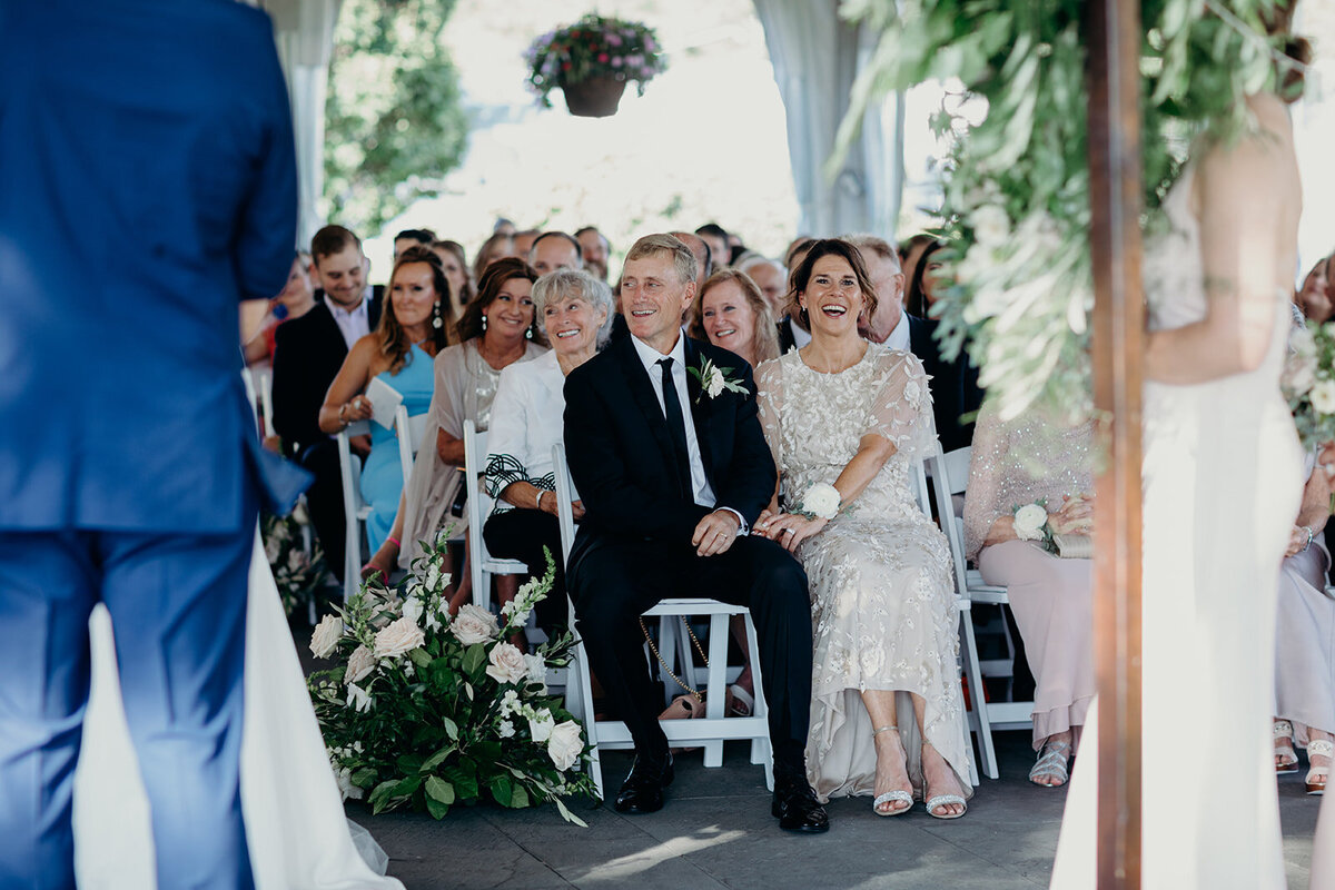 wedding ceremony at Skokie Country Club