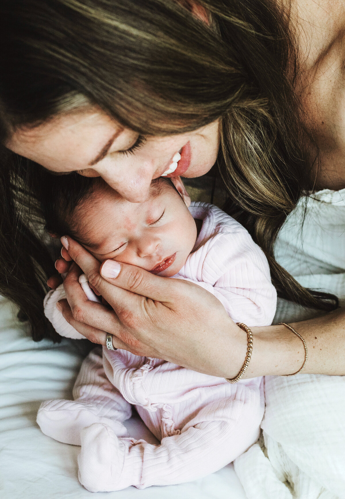 Lifestyle newborn portraits