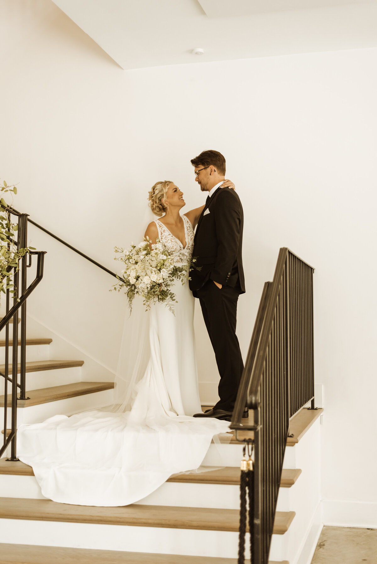 Bride-Groom-Stairs-The-Hutton-House-Minneapolis-MN
