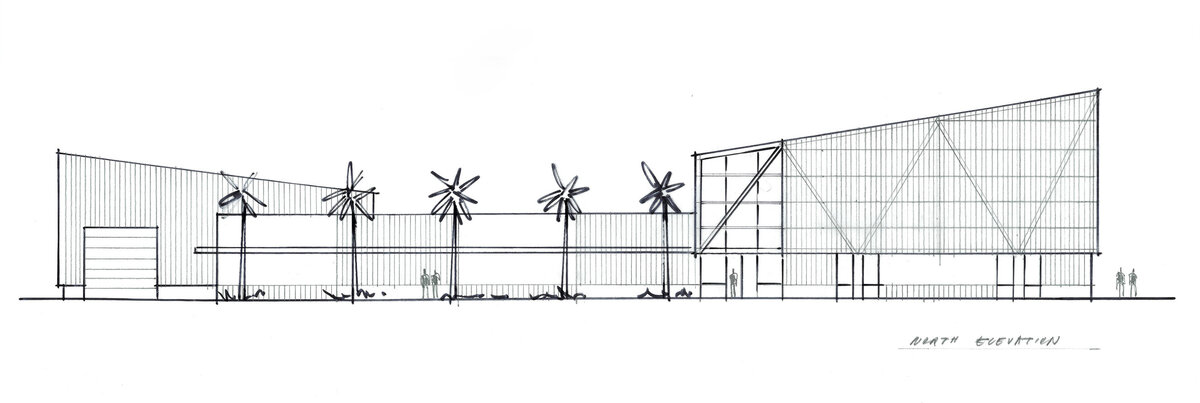 24.01.08_Laurel Civic North Elevation Sketch
