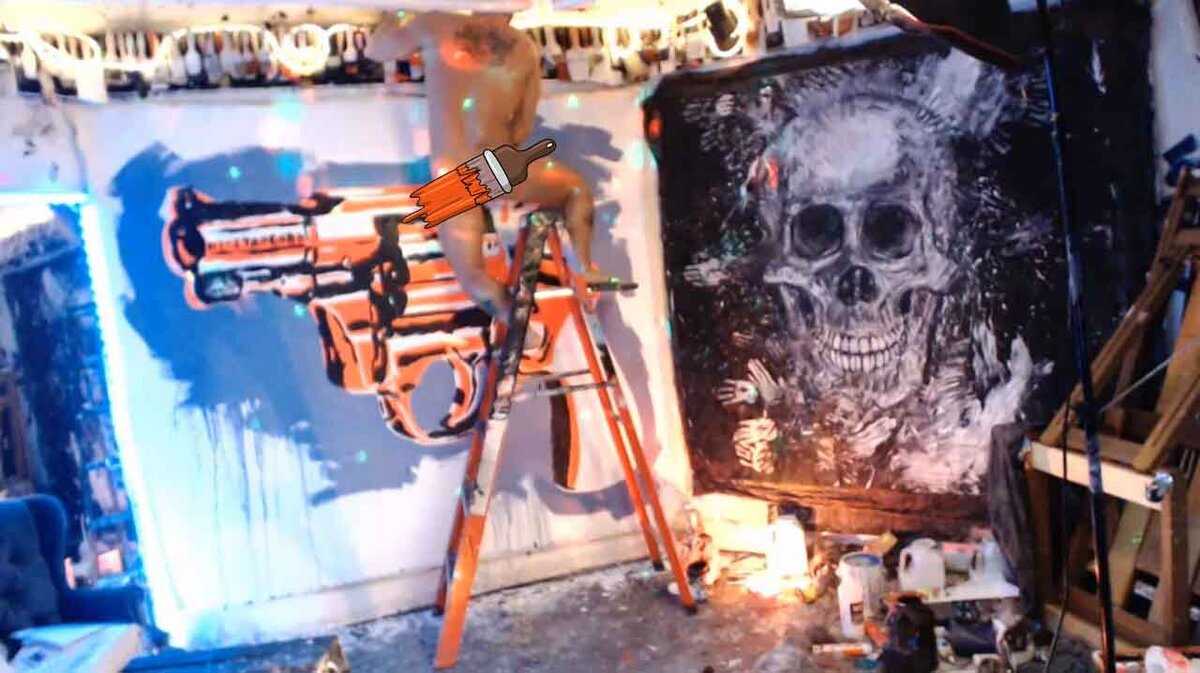 Brent Ray Fraser Live Art Studio Webcam 54