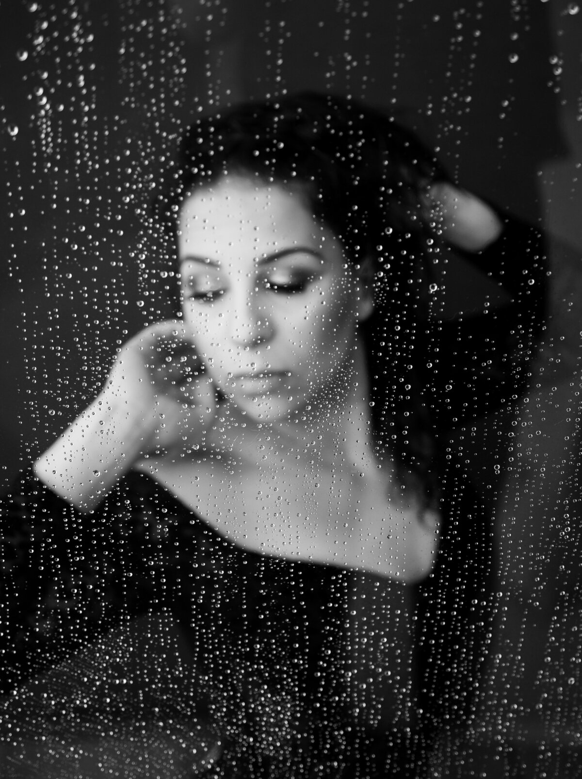 shower boudoir photography