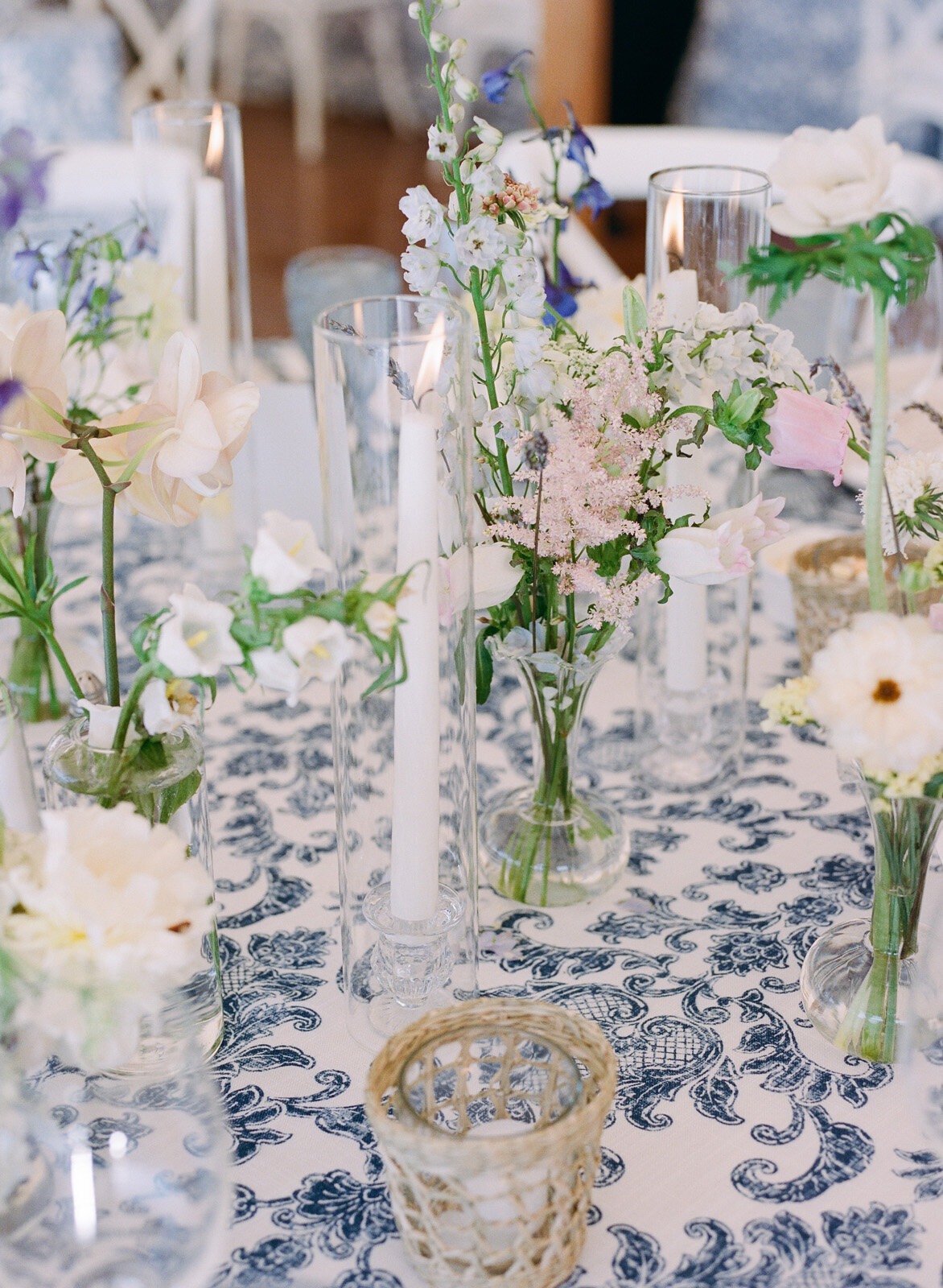 Kate-Murtaugh-Events-Newport-summer-tented-wedding-flower-bud-vases
