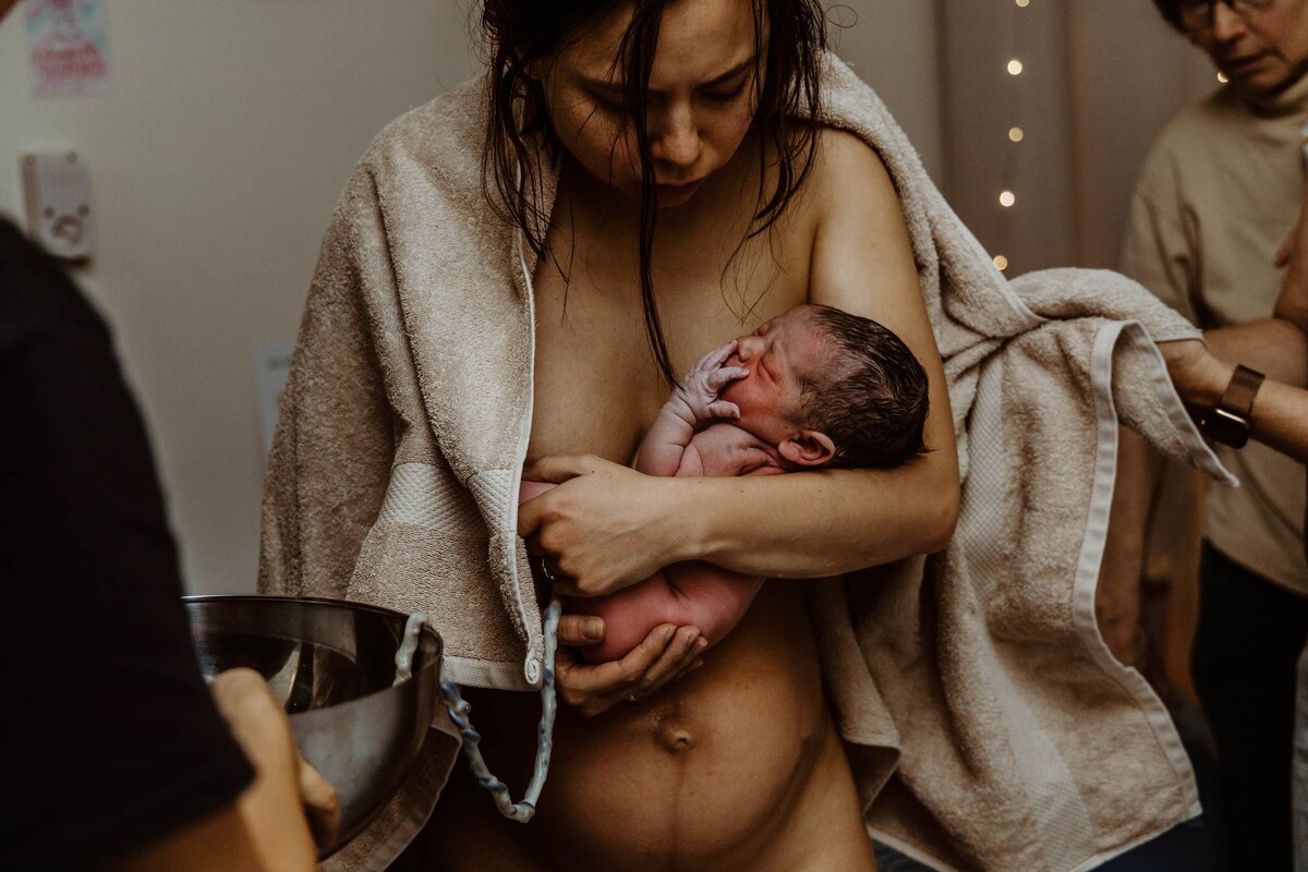 Baby birth photography