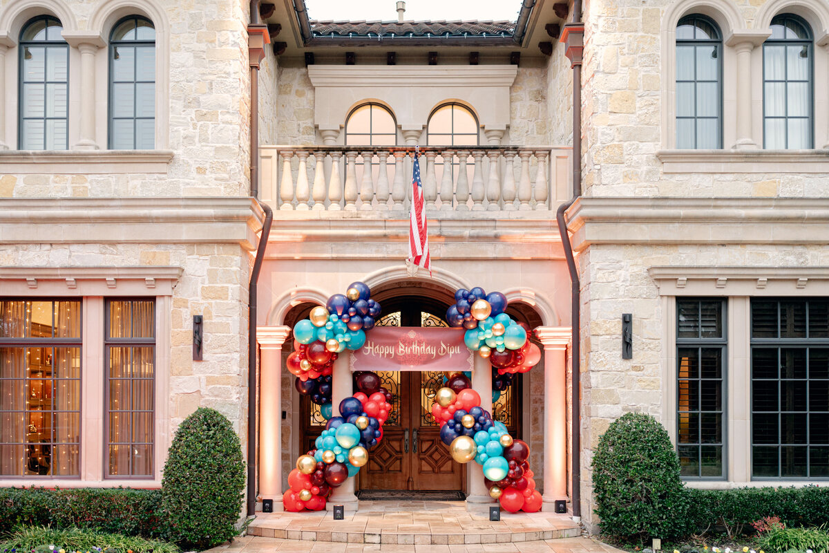 kc cloud events dallas wedding event planner private home milestone birthday party entrance 