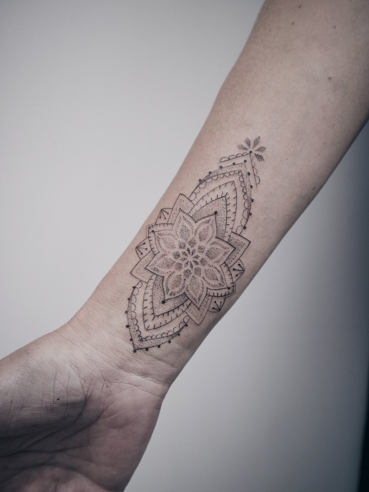 mandala tattoo, geometric tattoo, pattern tattoo