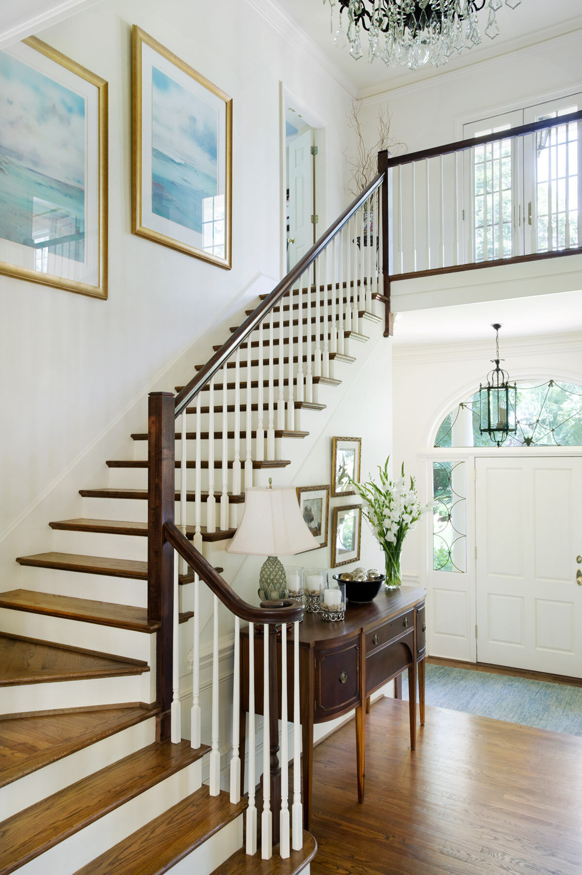 Panageries Residential Interior Design | Traditional Georgian Manse Staircase to Entry