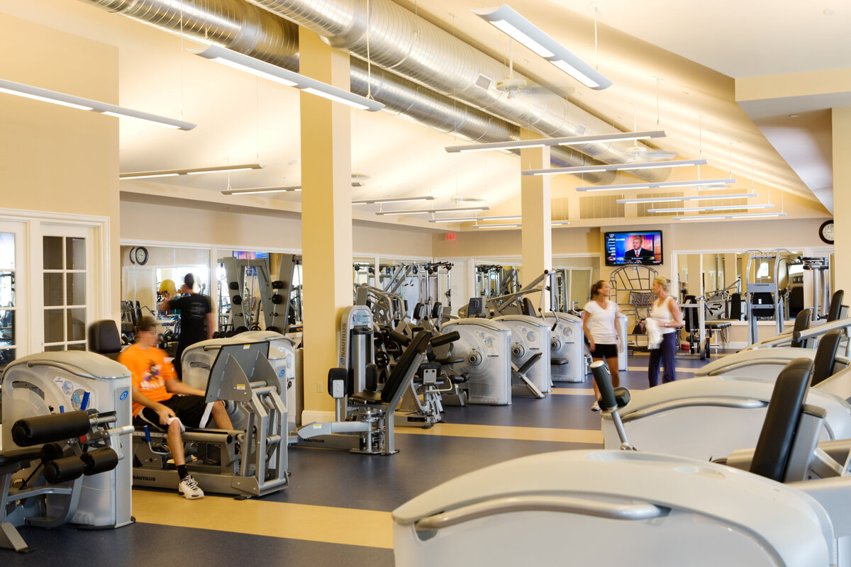 fitness center at Congressional Country Club