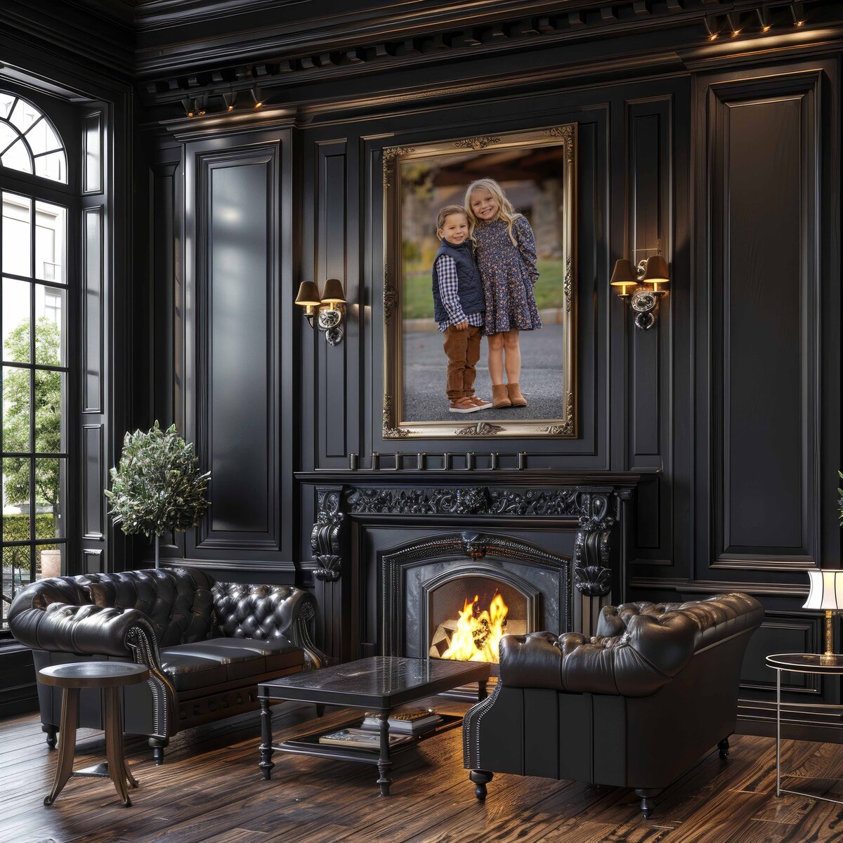 black fireplace rob faber