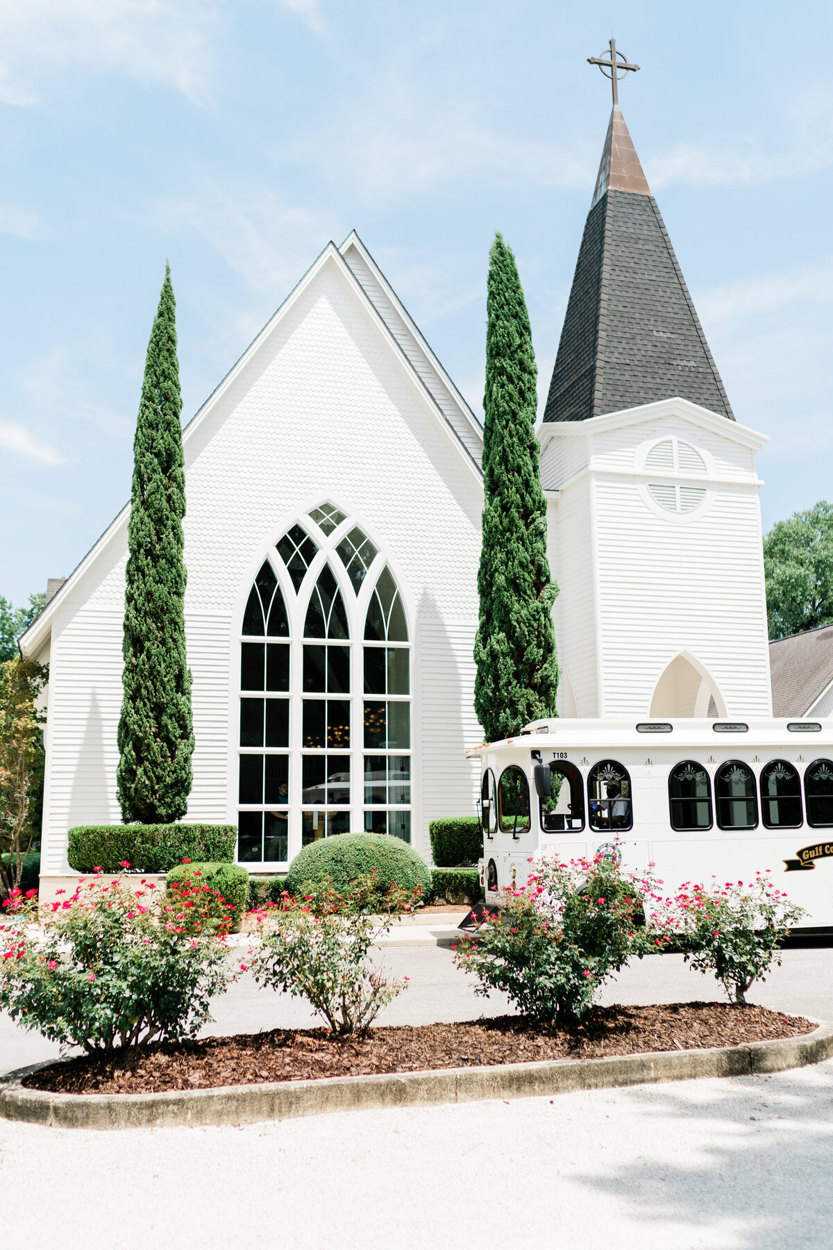 Small white church in Alabama