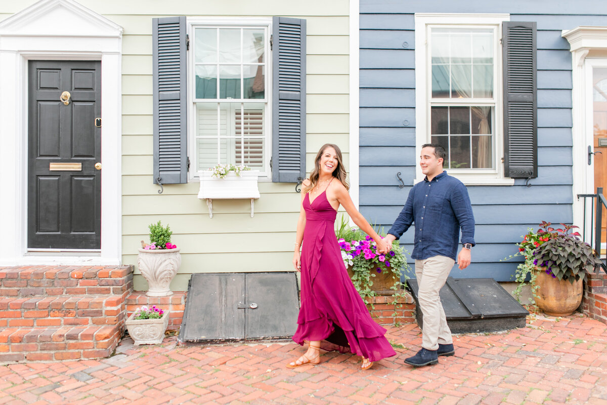 Summertime Old Town Alexandria Engagement Photos Megan Kelsey Photography Virginia Wedding Photographer-2