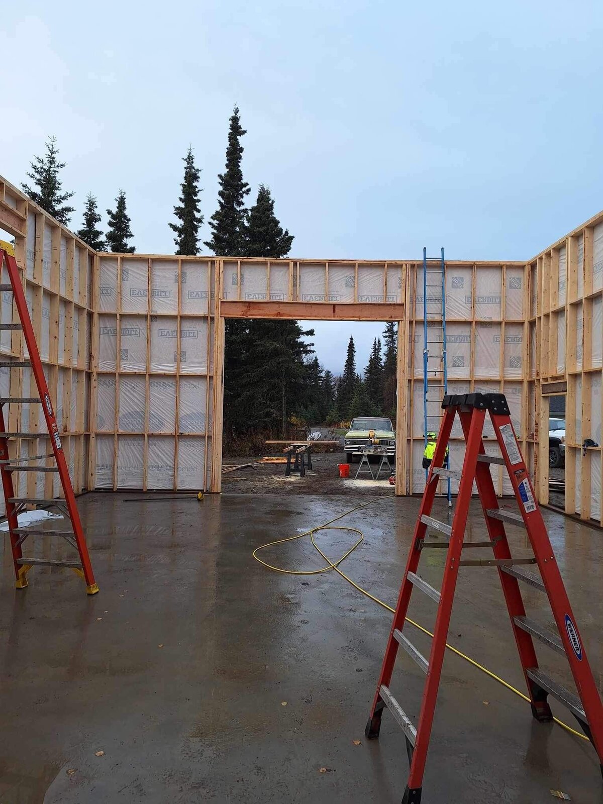 Custom Build Project by Blue River Builders on Alaska's scenic Kenai Peninsula.