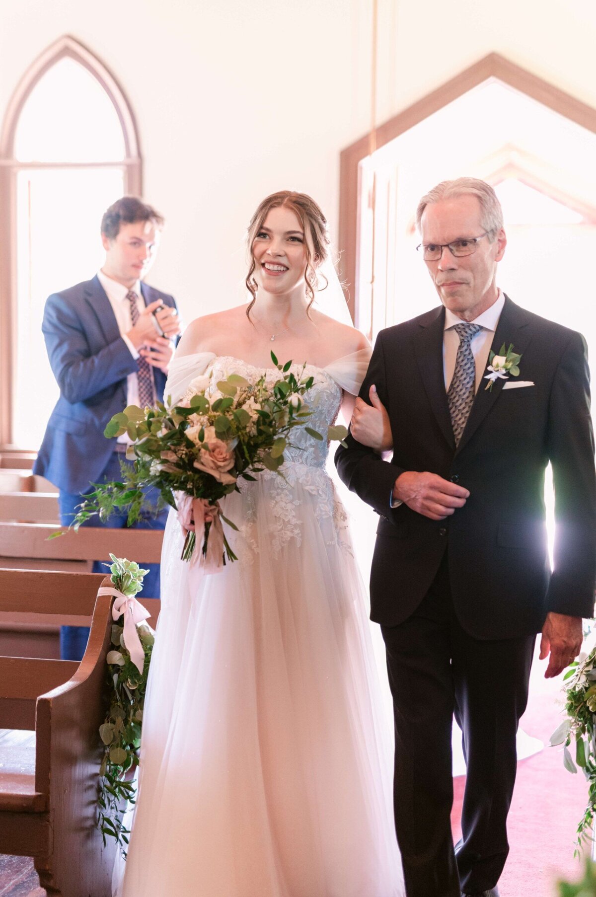 Father Walking Down Aisle