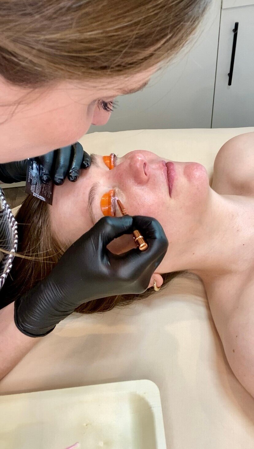 Facial and skincare treatments at Maven + Grace Salon, McMinnville—custom facials, waxing, dermaplane, and restorative skincare in a serene treatment space.