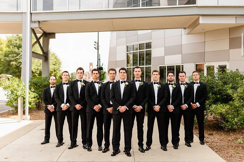 Classic Wedding at City Church of Evansville with Reception at ECC134