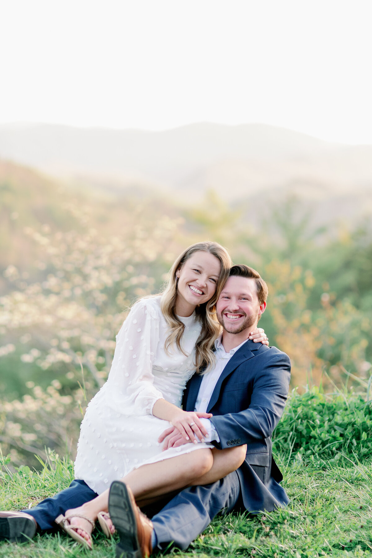 Alyssa and Craig Moutain Engagement - FootHills Parkway - East Tennessee Wedding Photographer - Alaina René Photogrphy-142