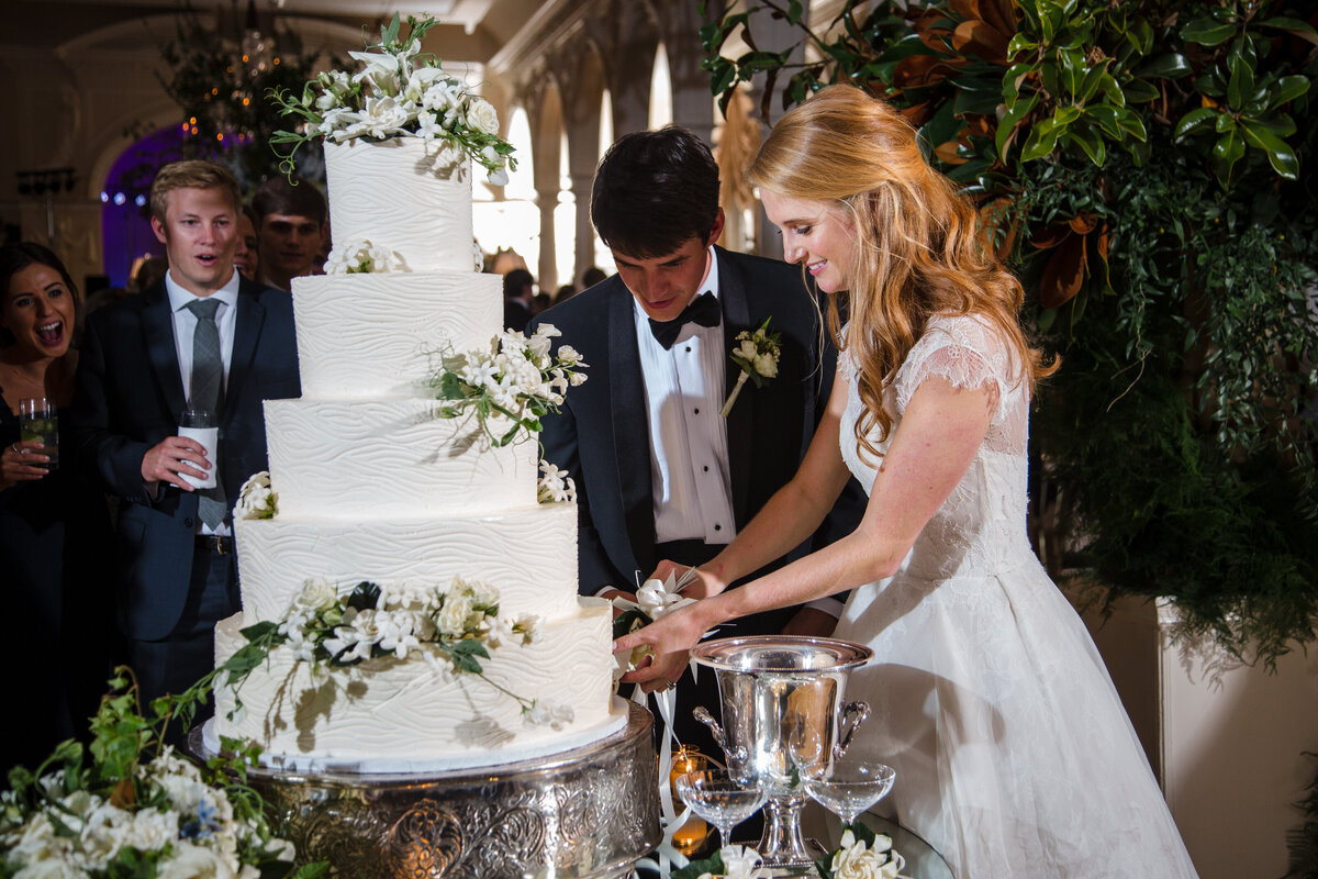Cake Cutting at Piedmont Driving Club Wedding