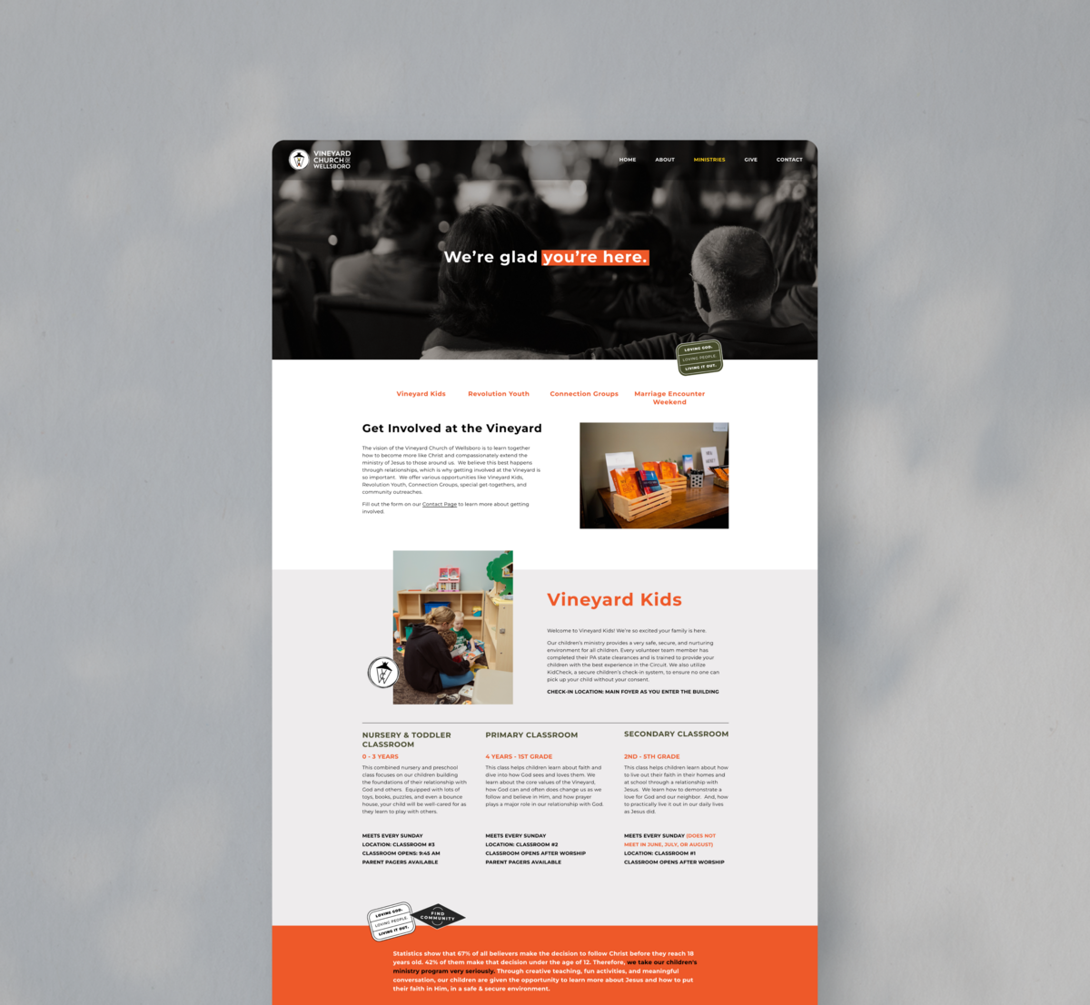 website long shot mockup