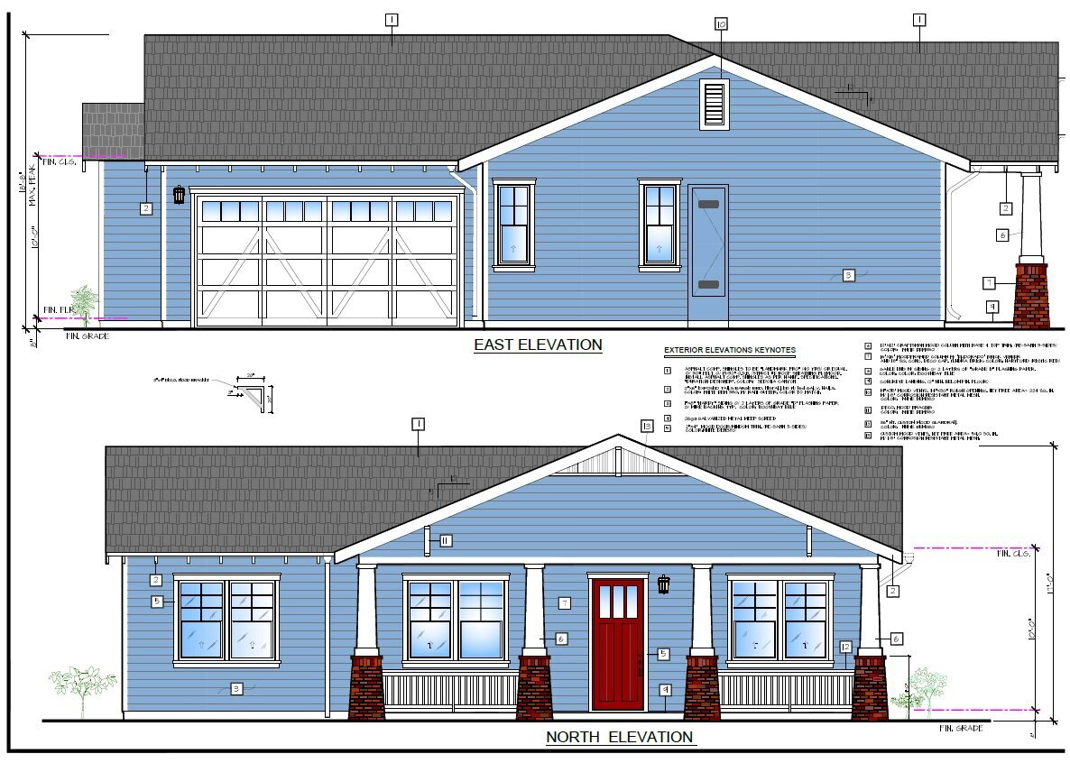 drawing of a home