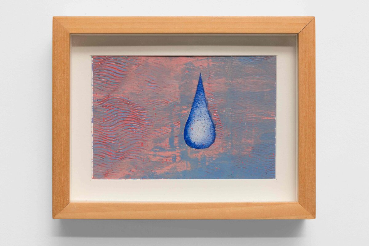 Drop #3, 2007 Oil on paper 16.5 x 21.5 cm_11zon