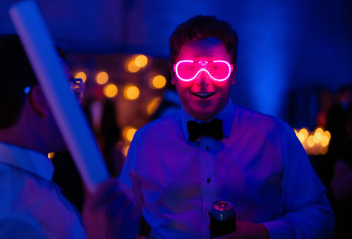 Contemporary downtown Phoenix wedding with industrial architecture in the background.
