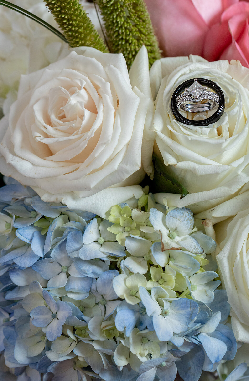 wedding ring with flowers