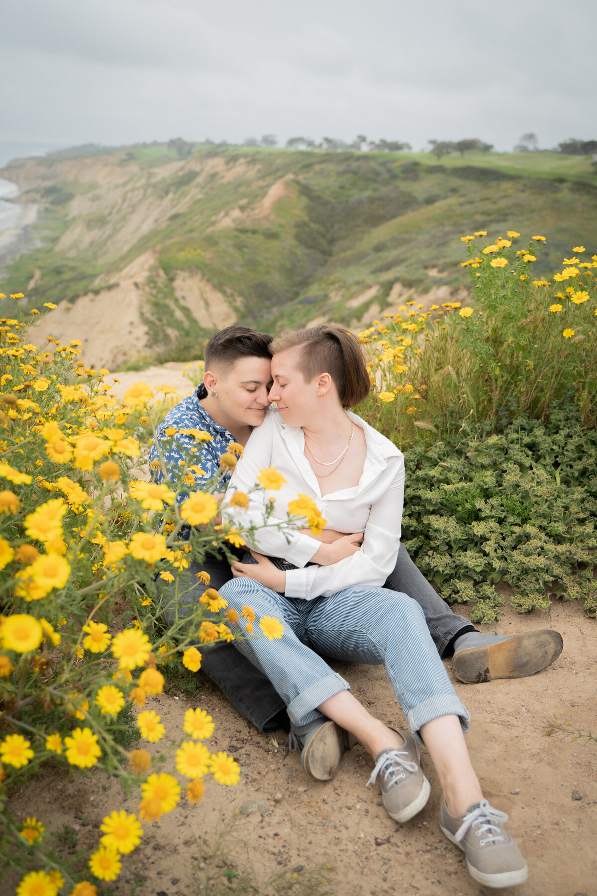 Ocean Couple Photos LGBT San Diego Photographer