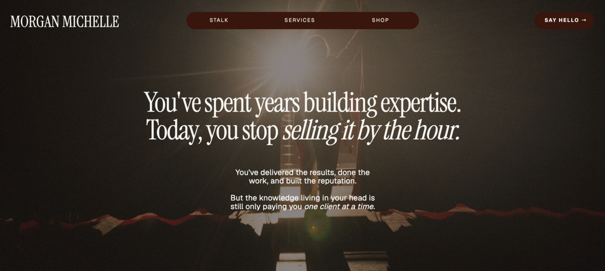 Morgan Michelle | Digital Product Education for Experts