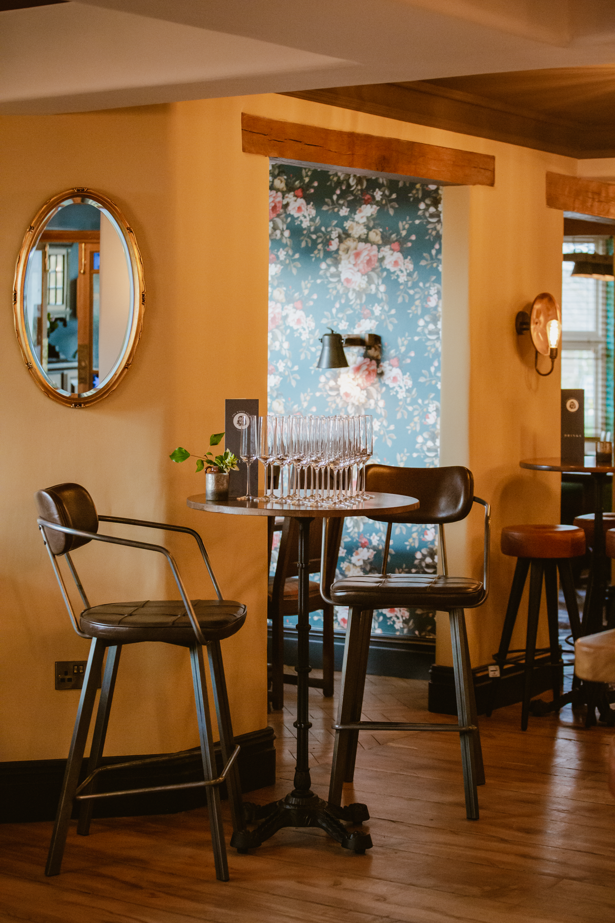 There are plenty of interesting dining nooks throughout The White Lion at Hankelow 3