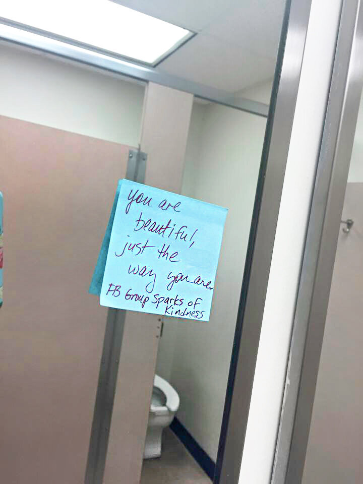 restroom sparks of kindness