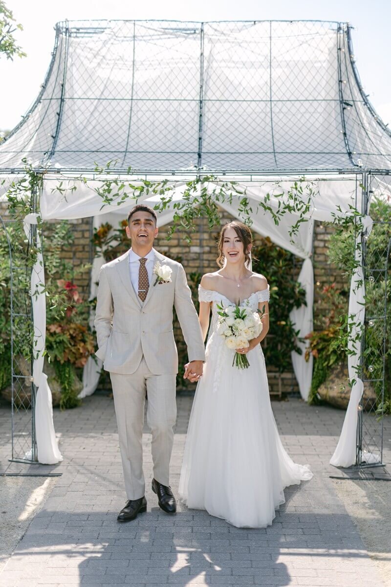 outdoor ceremony at terrain gardens