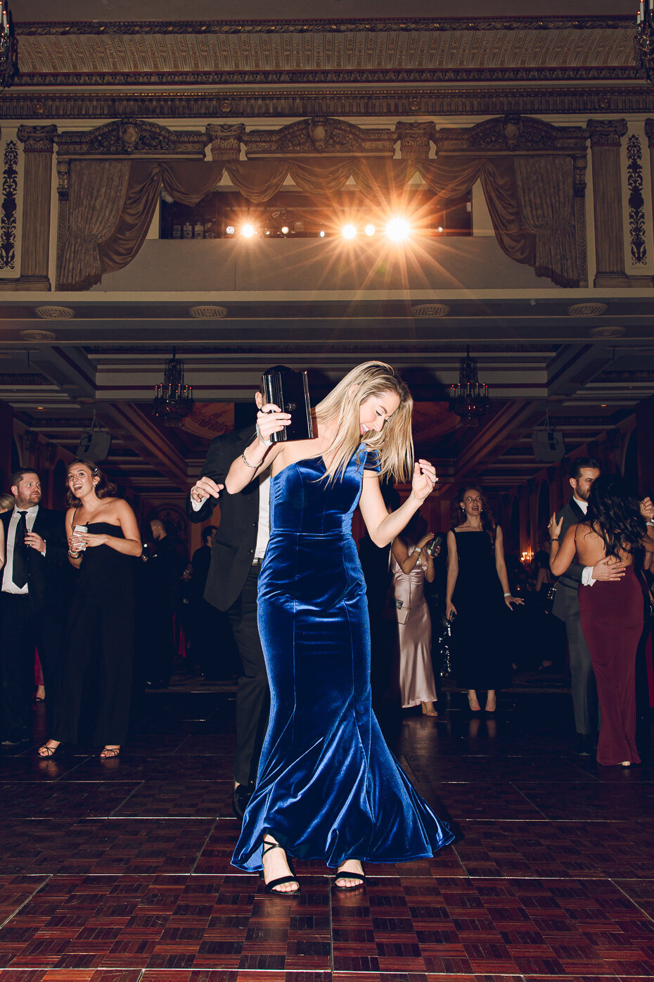 Event photography for the Snowball Gala 2025 at the Palmer House Hotel in Chicago