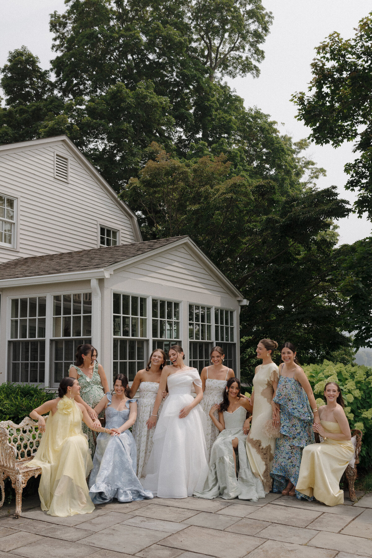 Elegant bridal portrait combining editorial fashion photography techniques with wedding documentation authenticity. Lauren Alatriste's luxury destination wedding photography creates magazine-worthy images that celebrate both the bride's natural beauty and the sophisticated ambiance of Lion Rock Farm.