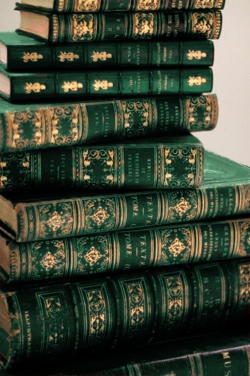 green and gold books (1)