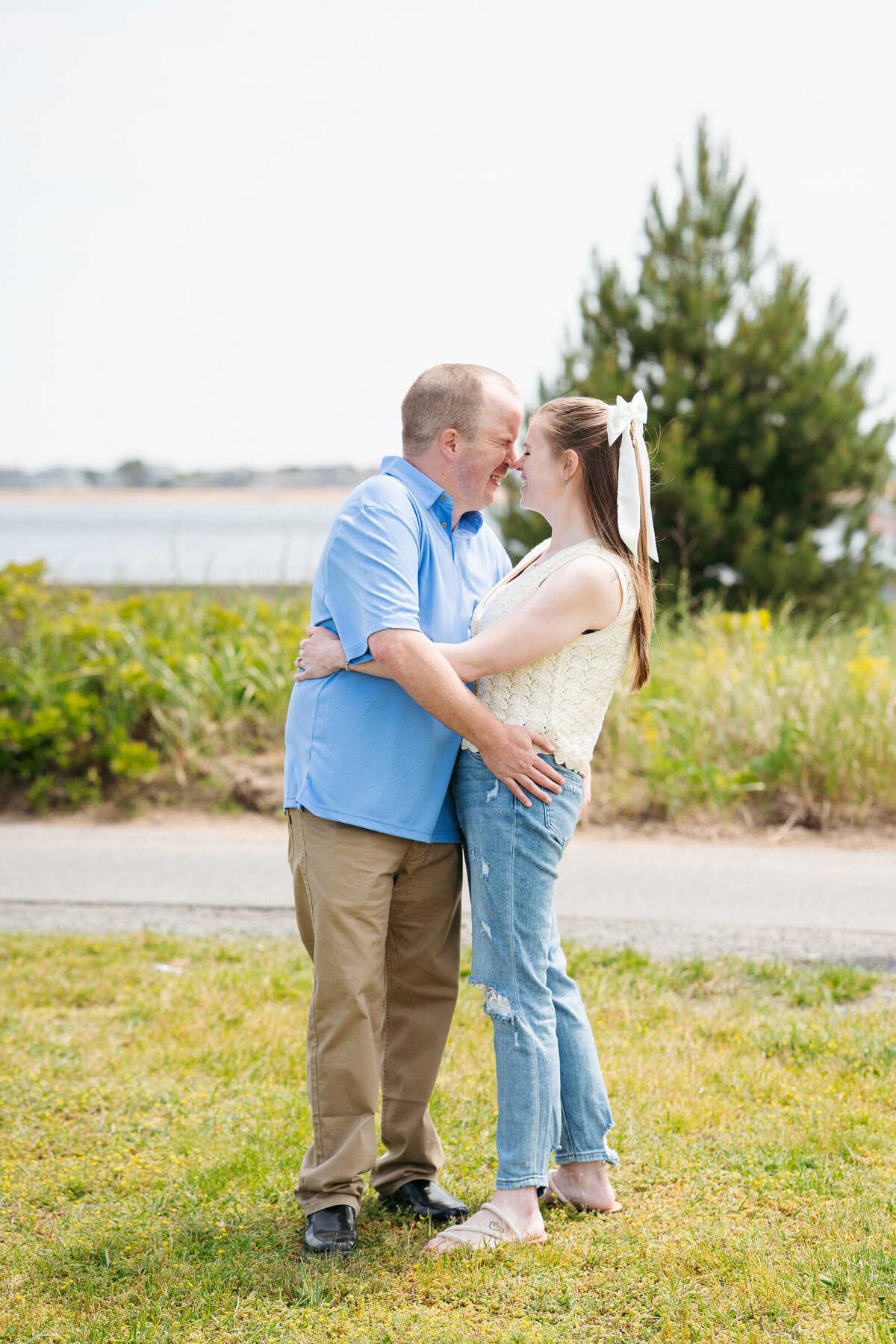 Rockport MA engagement photographer capturing scenic waterfront portraits