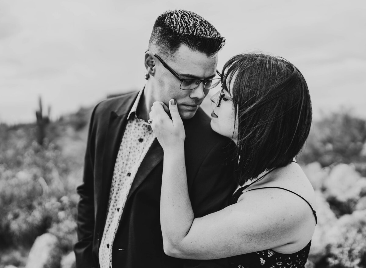 engagemnt in Phoenix, AZ close up (1 of 1)
