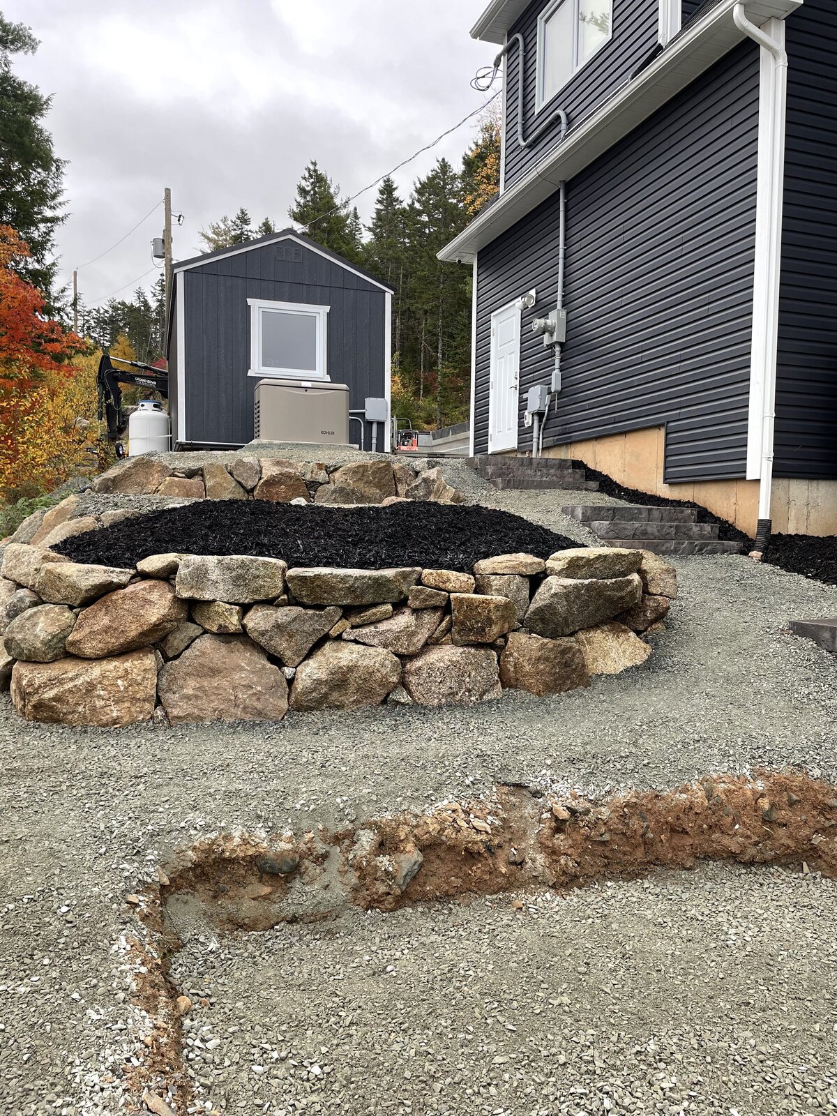Ground Down Land Management - Halifax Excavation Services - Stone Landscaping for Swimming Pools and Patio Work