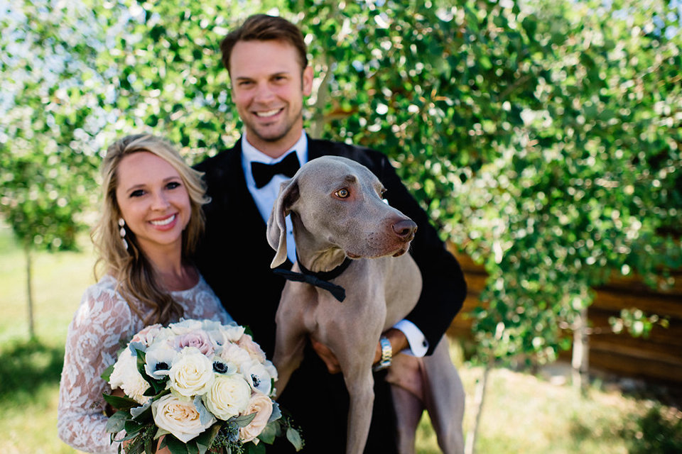 Strawberry-Creek-Ranch-Modern-Minimalist-Outdoor-wedding-in-Granby-Colorado-with-dog