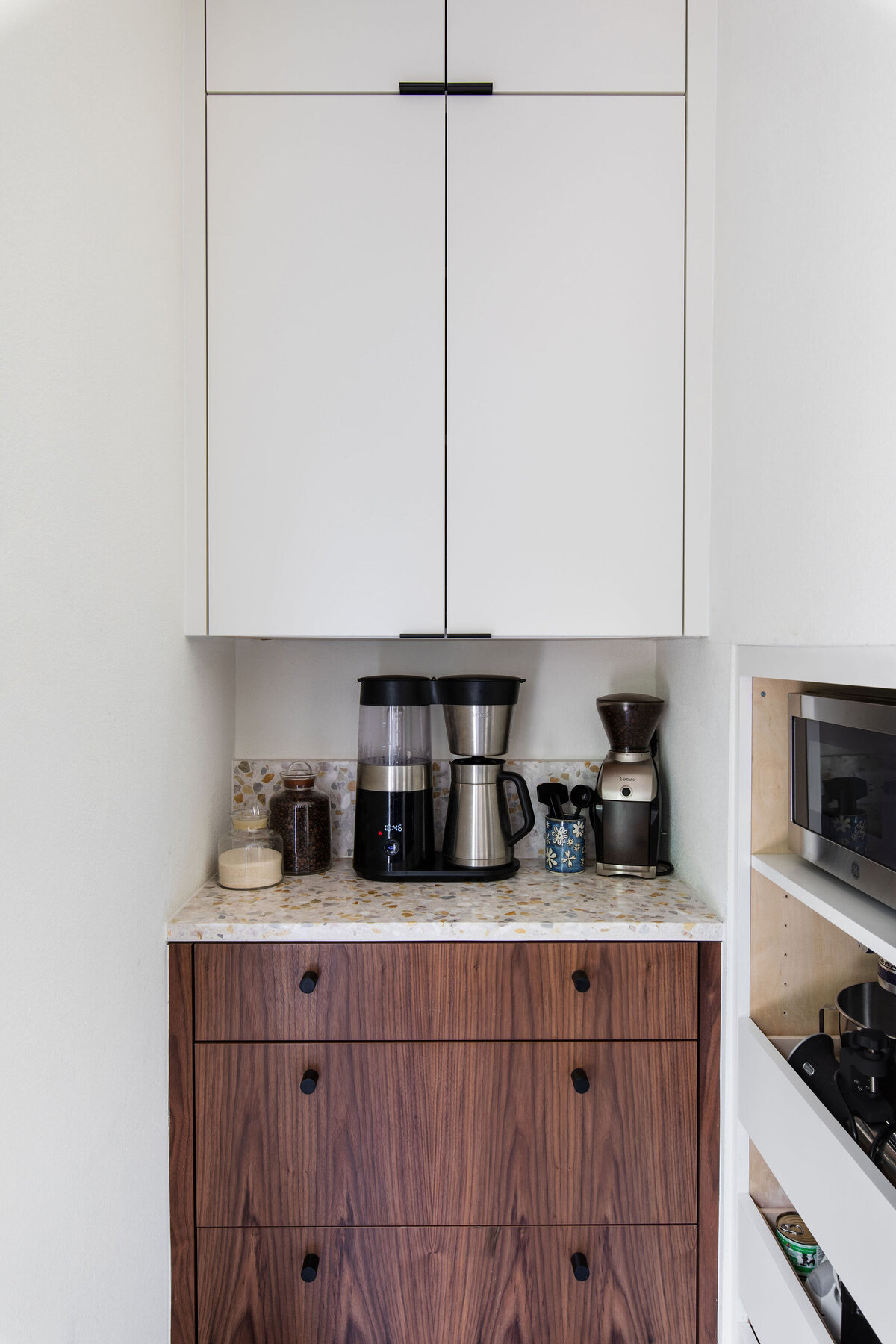 midcentury modern kitchen walnut cabinets 12