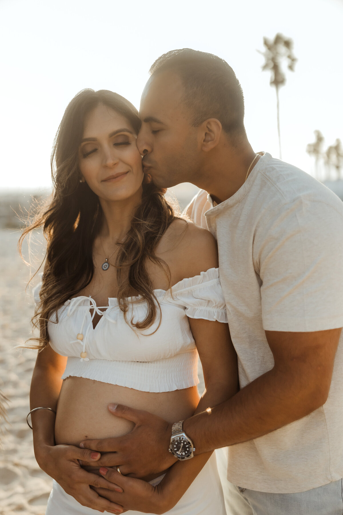 Santa Monica Beach Maternity Photography 12