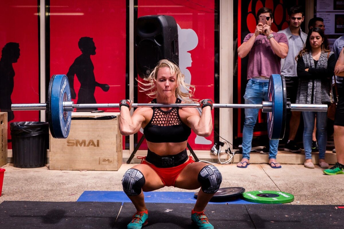 Libby Wescombe competing in CrossFit