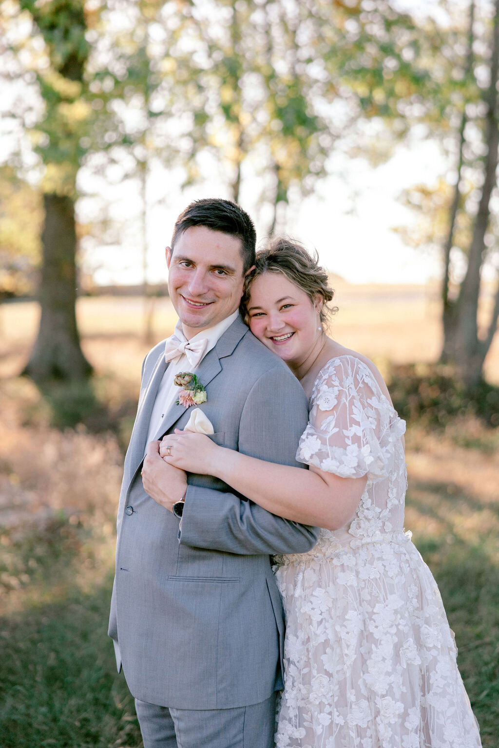 Forest wedding couple at Wild Rye KC