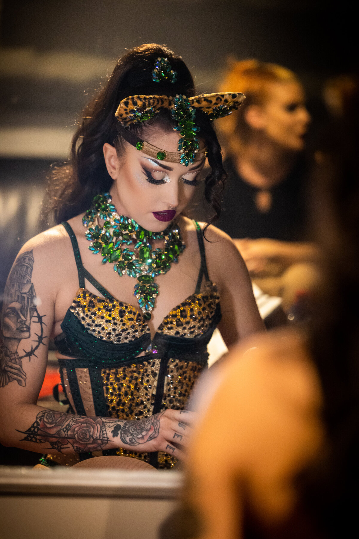 Backstage burlesque photography Montreal Olympia Theater