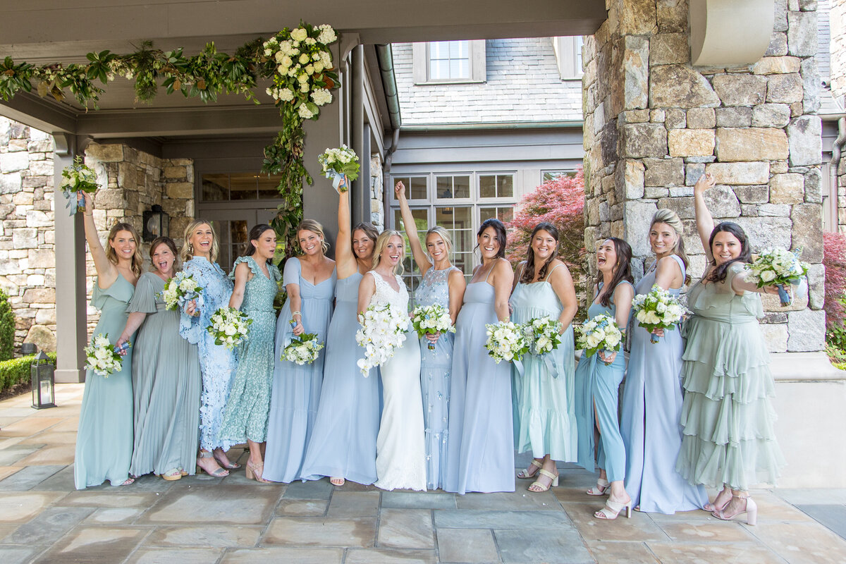 Bridesmaids at Piedmont Driving Club Golf Course Wedding