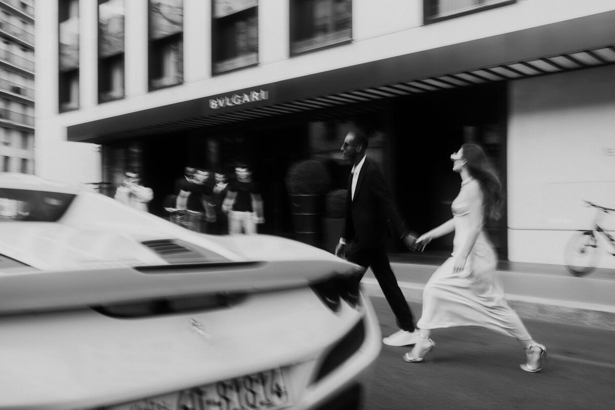 bulgari hotel in paris sophisticated bride and groom luxury exclusive wedding ferrari